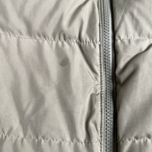 Vintage Gap Goose Down Tan Puffer Vest Size Small Full Zip Pocketed - Picture 4 of 9